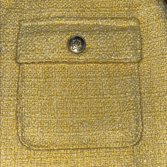 J. Crew Sunny Yellow A-Line Wool Blend Mini Skirt - Picture 3 of 12